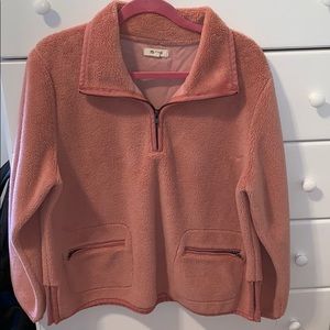 My favorite madewell fuzzy pullover quarter zip